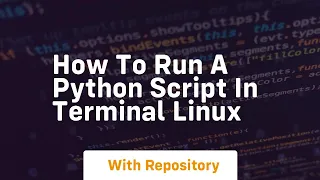 how to run a python script in terminal linux