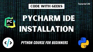 Pycharm ide Installation Python course for beginner Python coding in Urdu Hindi Tutorial 4