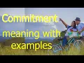 Commitment meaning 2 meaning of commitment as a noun example sentences translation in Urdu Hindi