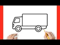 Drawing a TRUCK easy How to draw lorry step by step