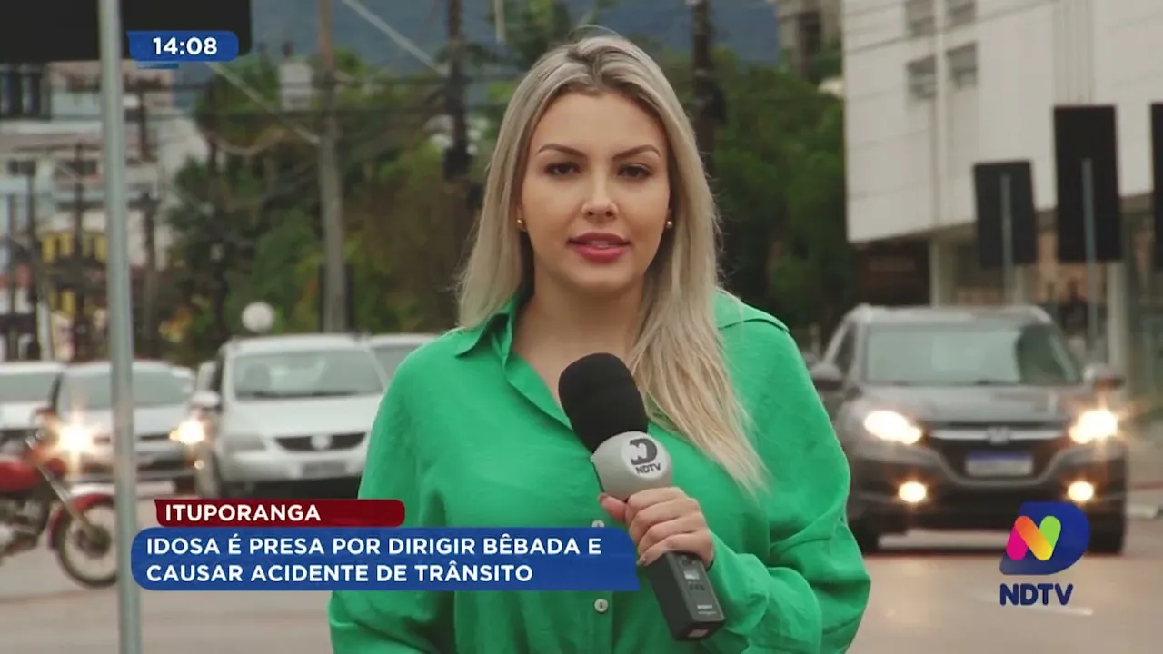 Ituporanga: idosa é presa por dirigir bêbada e causar acidente de trânsito
