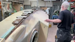 16 June 2023  Second layer of Divinycell for rubrail