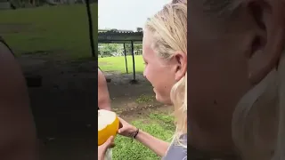 How good! This village chief was amazing and we really enjoyed those coconuts 🥥 #sailingfamily #yum