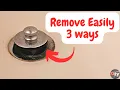 Remove pop up bath tub drain stopper - 3 ways
