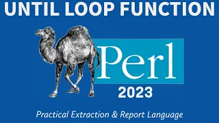 Perl Programming - Until Loop Function 2023