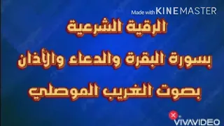 الرقية الشرعية بسورة البقرة والدعاء والأذان  الرقية الشرعية بسورة البقرة والدعاء والأذان
