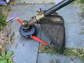 Ryobi REEL EASY Trimmer Head with Blades on Heavy Brush