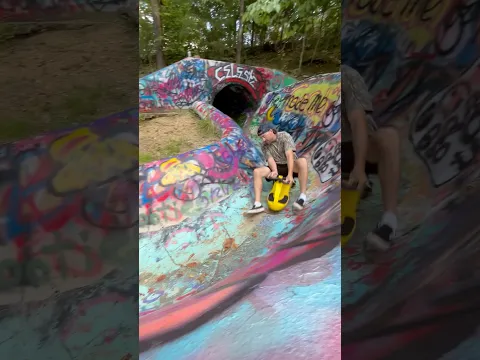 Riding Plasma Car Down Abandoned Waterslide
