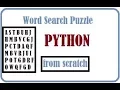 Python Simple Project Word Search Puzzle From Scratch 2 D LIST
