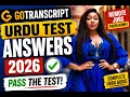 Get Hired on GoTranscript Urdu Test Answers Part A B