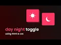 How To Make Dark Mode Toggle Button Using HTML CSS JS