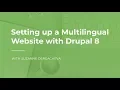 Setting up a Multilingual Website with Drupal 8