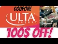 ULTA COUPON CODE 2022 ULTA BEAUTY PROMO CODE ULTA DISCOUNT code