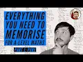 Everything you NEED to memorise for A-Level Maths Part 1 Pure