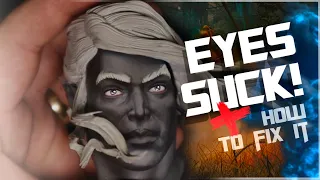 How To Paint Eyes on a Statue or 3D Print Groundeffected com