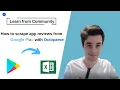 How to scrape app reviews from Google Play with Octoparse