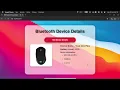 Using Bluetooth Web API with JavaScript Implement Bluetooth Web API using HTML CSS JavaScript