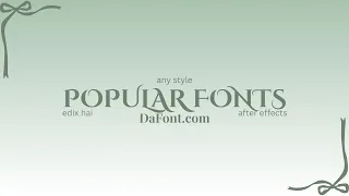 FONTS FOR EDITS any style DaFont com