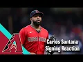 Carlos Santana joins his 9th MLB Team in Arizona