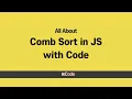 All About Comb Sort with Code