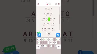 cryptogram word logic puzzles code 1492 level 13