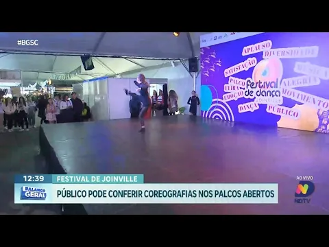 Festival de Dança de Joinville: palcos abertos oferecem diversas coreografias neste fim de semana