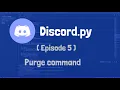 How to make a discord bot with discord py Episode 5 purge command
