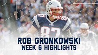 Rob Gronkowski Breaks Out with 162 Yards 1 TD Bengals vs Patriots NFL Wk 6 Player Highlights