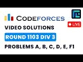 Codeforces Round 1103 Div 3 Solutions - A to F1 by Devansh TLE Eliminators