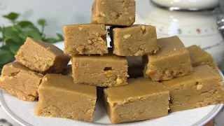 കിടിലൻ രുചിയിൽ ഒരു സ്വീറ്റ് ഉണ്ടാക്കിയാലോ | Fudgy, Soft and Rich Peanut Butter Sweet Blocks 