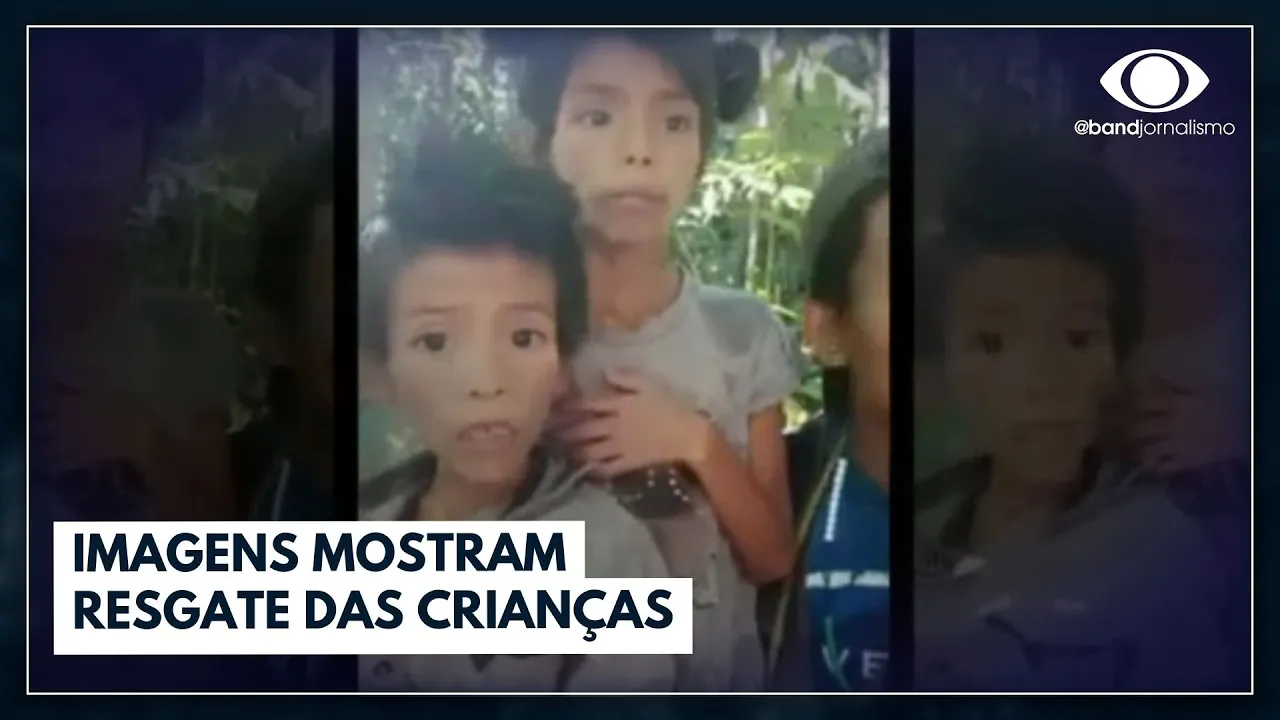 DESTAQUE DA SEMANA: Irmãos desaparecidos: imagens mostram resgate das crianças | Jornal da Noite