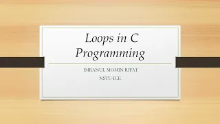C Programming Loops Bangla Tutorial - For While Do-While