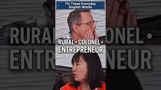 Stop Saying These English Words Wrong — Rural, Liar, Law, Entrepreneur
