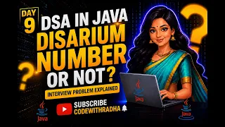 Disarium Number in Java Java DSA Day 9 Interview Coding Question Explained