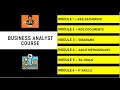 Business Analyst Course in 6 Hours Business Analyst Training For Beginners