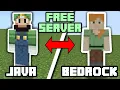 How To Make a FREE Java Bedrock Crossplay Server Minecraft