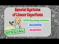 How to Determine the Number of Solutions Classify a System of Linear Equations HSA CED A 3