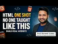 HTML One Shot Real Website Banana Seekho Beginners to Advanced