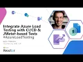 Integrate Azure Load Testing with JMeter-based Tests