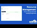 Resource Management Series How to change automatic booking assignments