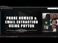 Phone number and email extraction using Python