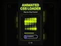 I built a CSS loader - no libraries no JS