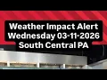 Weather Impact Alert Wednesday 03-11-2026