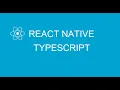 Typescript in React Native