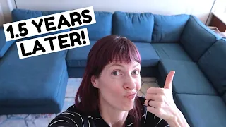 Our Ikea Kivik After 1 5 Years with 3 Kids Ikea Kivik Review