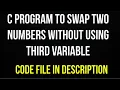C program to swap two numbers without using third variable C program TECHIE
