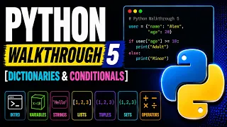 Python Walkthrough 5 Dictionaries Conditionals