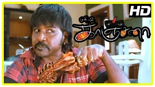 raghava lawrence as kanchana kanchana movie horror scenes sarathkumar kovai sarala muni 2