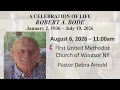 Celebration of Life for Robert Bode - August 6 2026