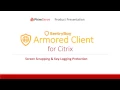 SentryBay Armored Client for Citrix - Screen Scrapping Key-Logging Protection